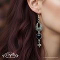 All the Night-Tide – Winged Heart Earrings