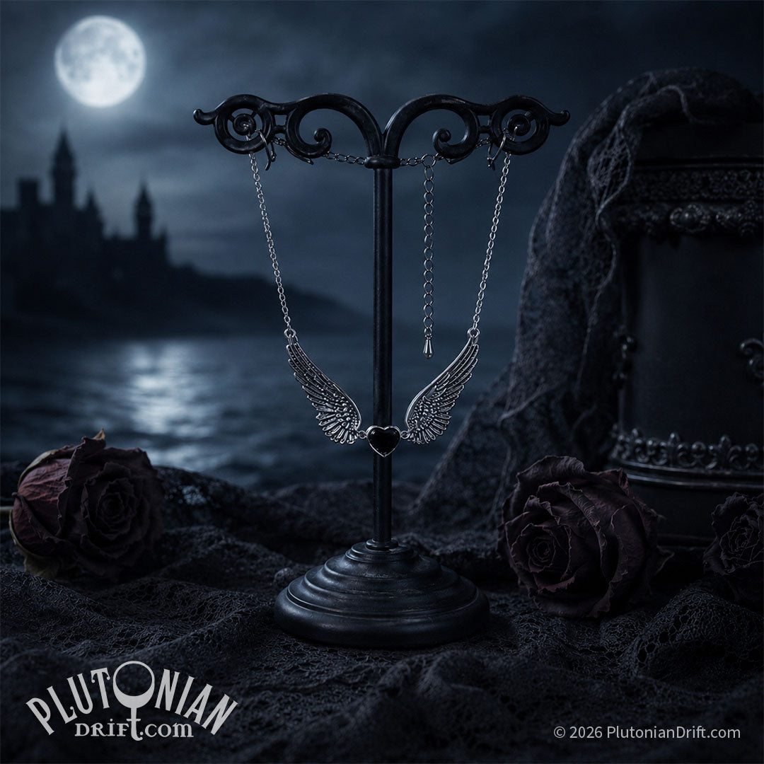 Sepulchre-by-the-Sea – Winged Heart Necklace